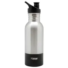 KEEP - Botella Metalica 600ml -NEGRO