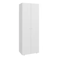 FMFURNITURE - Closet 1 Colgador 2 Puertas 170X60X402 Cm Blanco
