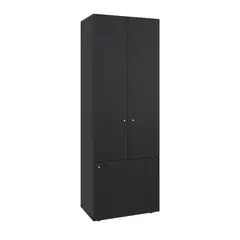 FMFURNITURE - Closet 3 Puertas 170X60X402 Cm Negro
