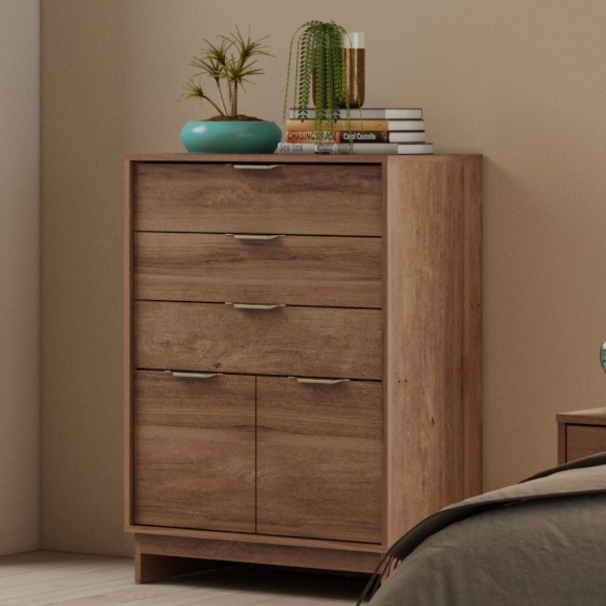 AMUV - COMODA 3 CAJONES + ZAPATERA 1005X700X450