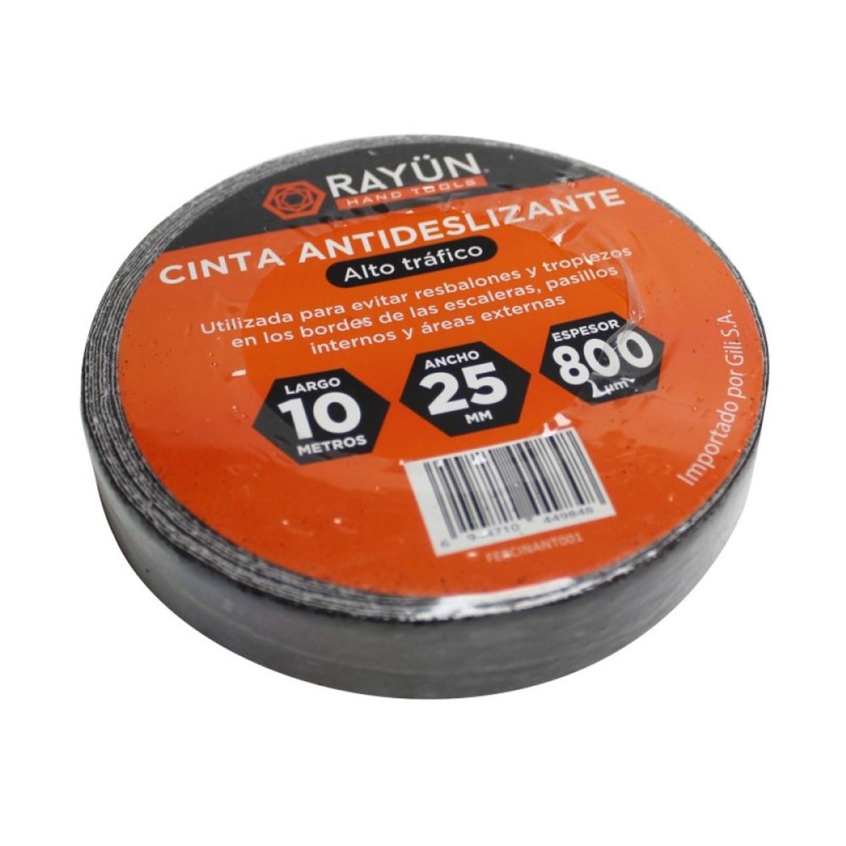 GENERICO - CINTA ANTIDESLIZANTE 10MTS X 25MM RAYUN