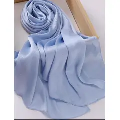 MROTTO - Pañuelo de Satén Mujer - Azul Bebe