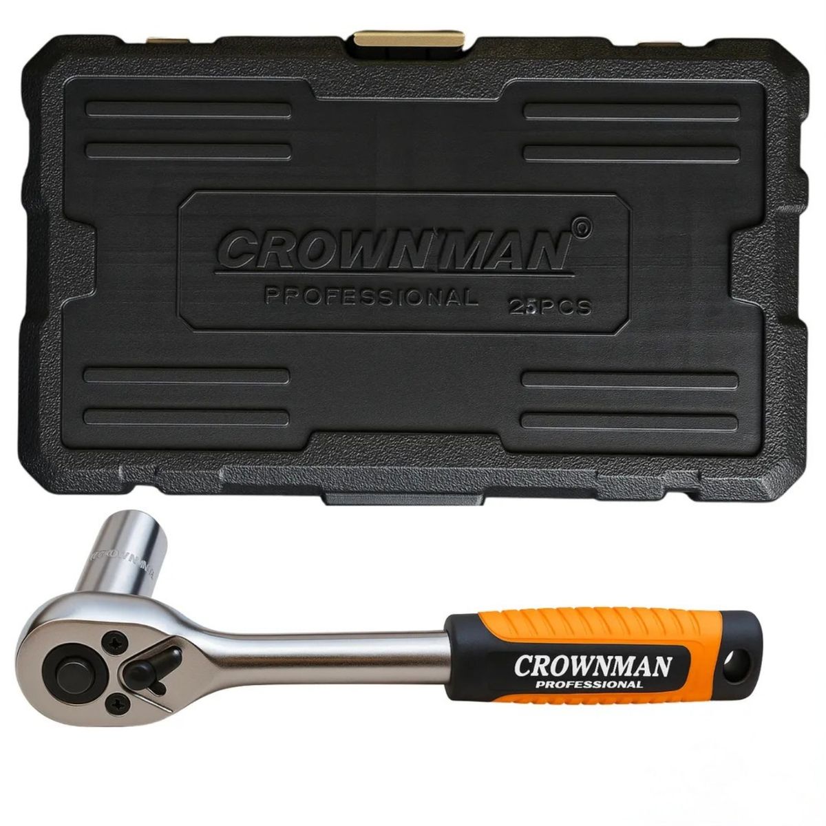 GENERICO - Juego De Dados 1/4 Milimétricos 25 Piezas Crownman