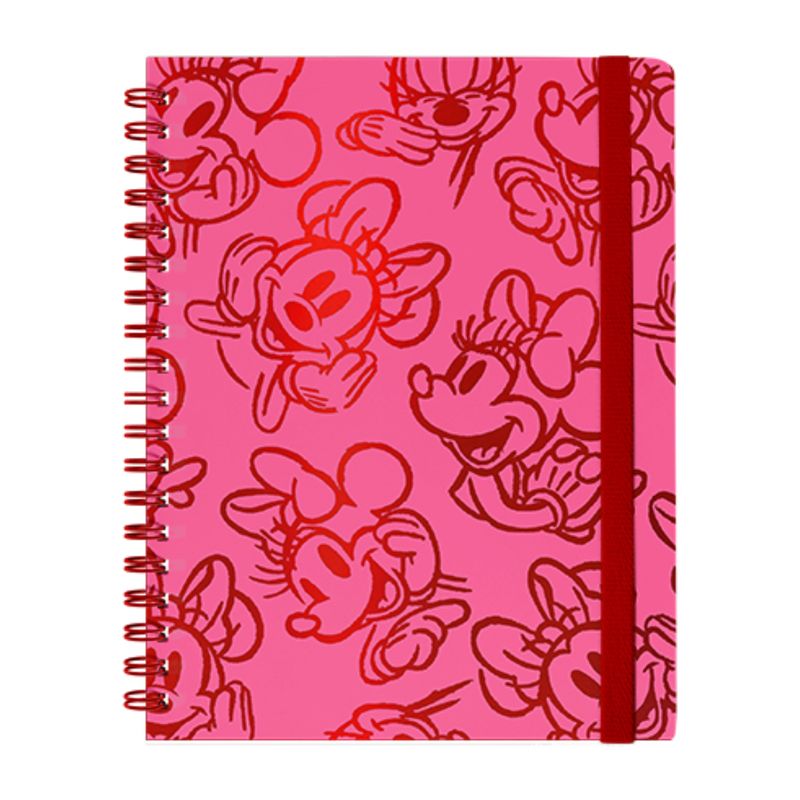 MOOVING - Mooving Libreta Espiral Minnie Hojas Lineadas A5 96 Hojas - Rojo