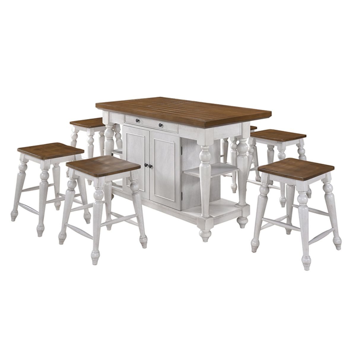 MSA MUEBLES SANTA ANA - Mesa de Comedor Tipo Isla Marsella