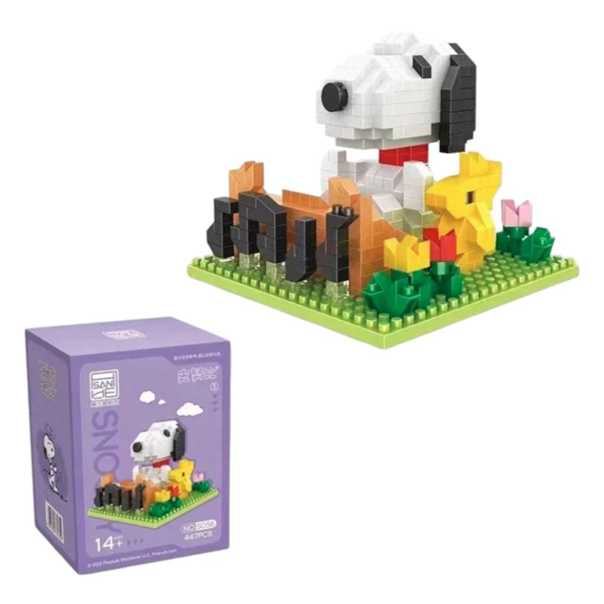 GENERICO - Snoopy Woodstock Armable Mini Bloques 447 PiezaS
