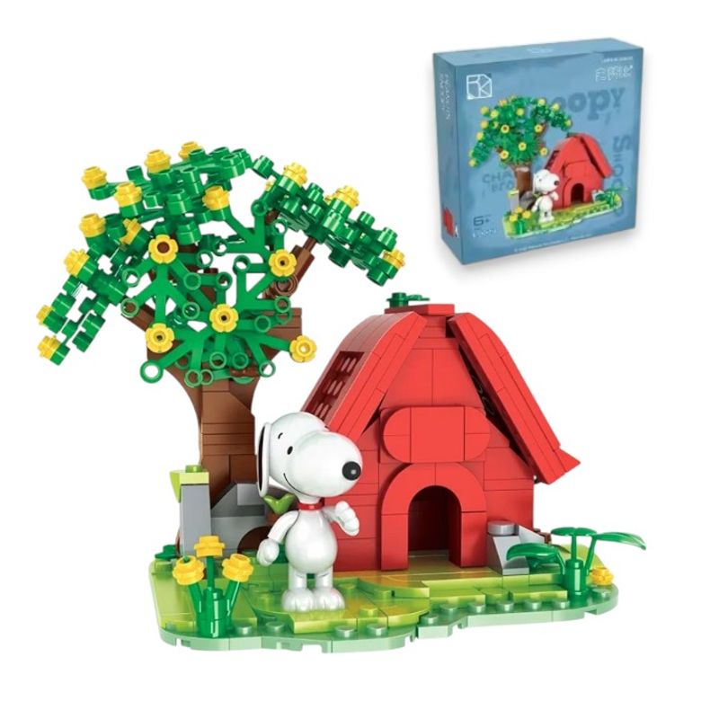 GENERICO - Snoppy Woodstock Armable Mini Bloques Modelo Casa