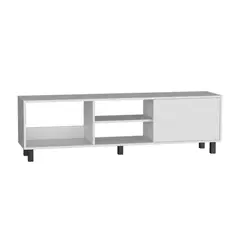 FMFURNITURE - Rack Tv 65 1 Puerta 475X160X35 Cm Blanco