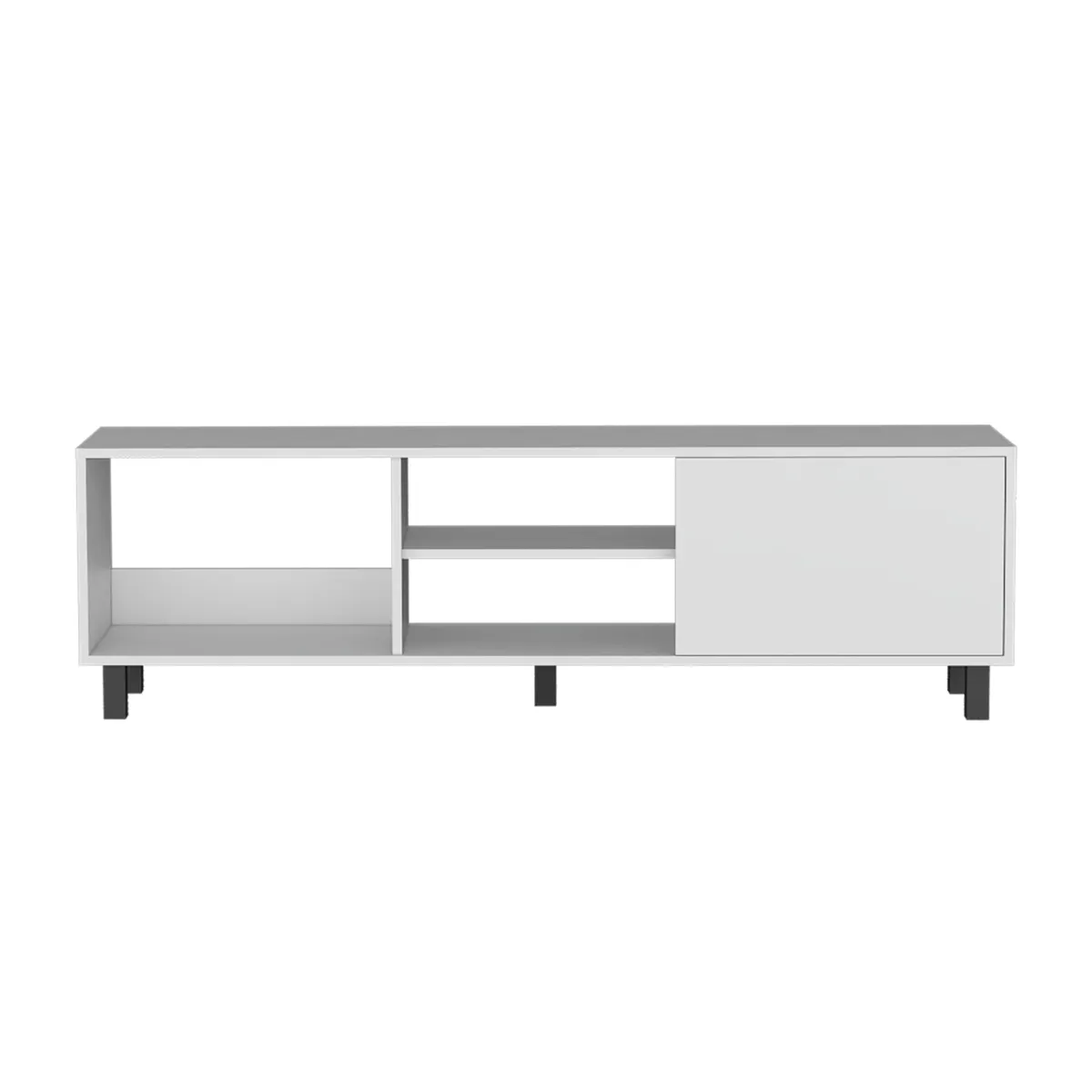 FMFURNITURE - Rack Tv 65 1 Puerta 475X160X35 Cm Blanco