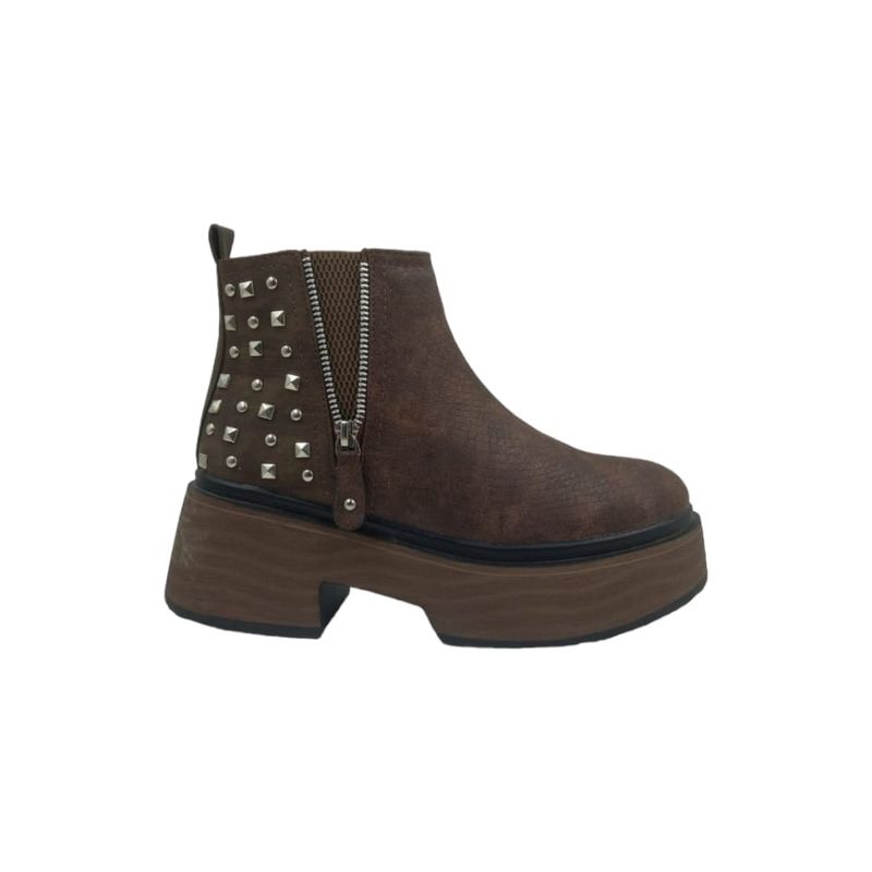 HERIEL - Botin Café Plataforma Mujer