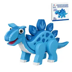 GARSIL - Dinosaurio 3d Didáctico Armable Goma Eva Puzzle Stegosaurio