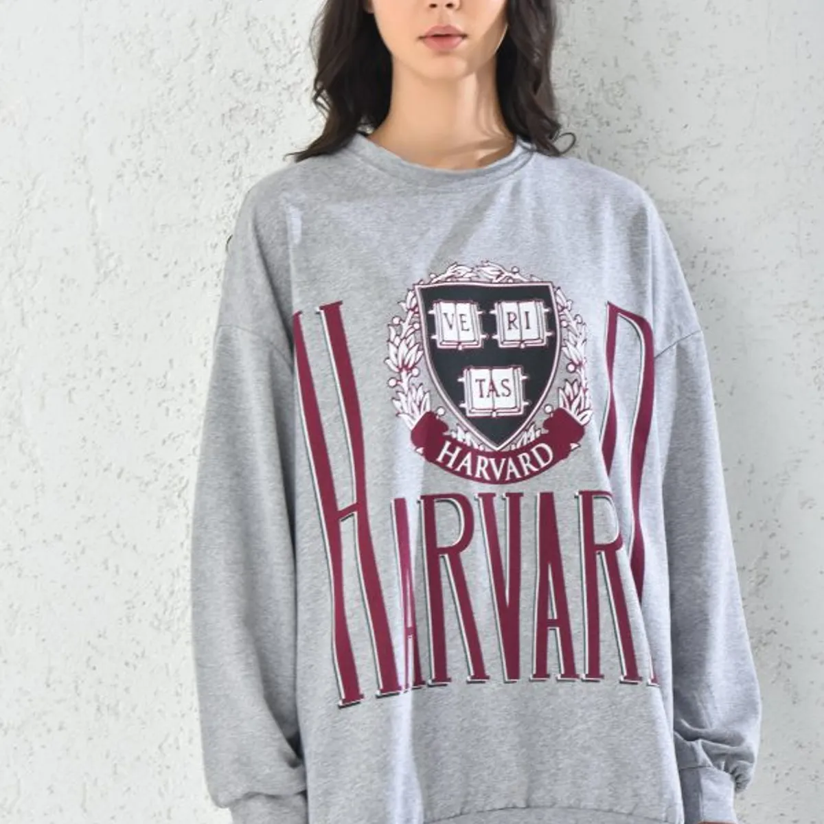 MROTTO - Poleron Mujer Harvard Gris