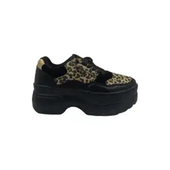 HERIEL - Zapatilla Negra Print Mujer