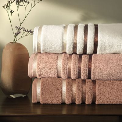 Imagen 2 del producto Toalla de baño 100% algodón 500gr 70x140 cms Terracota/Marrón