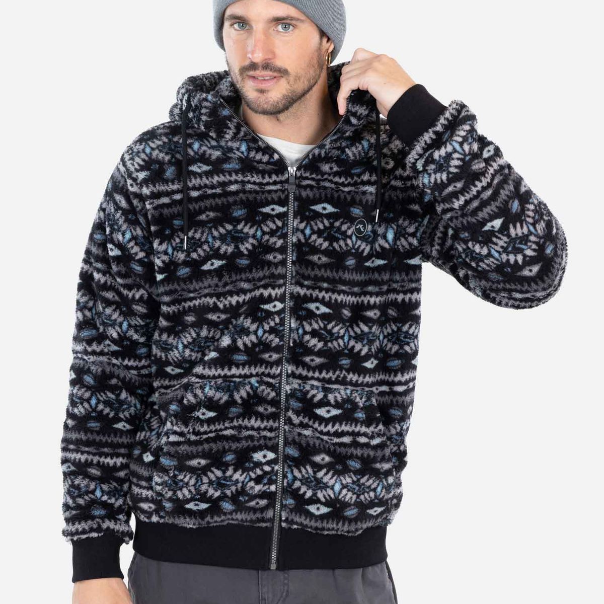 RUSTY - Poleron Drip Multicolor Hombre Rusty - Multicolor.