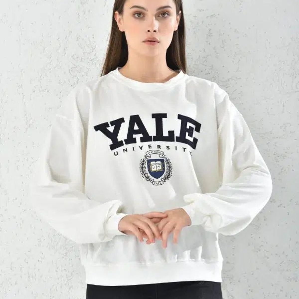 MROTTO - Poleron Mujer Yale Blanco