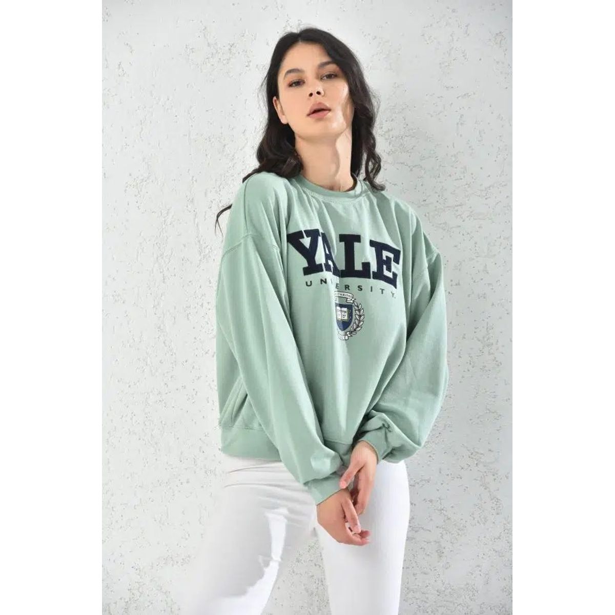 MROTTO - Poleron Mujer Yale Verde