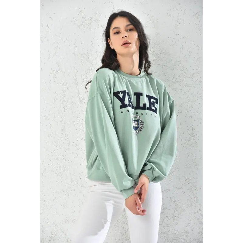 MROTTO - Poleron Mujer Yale Verde