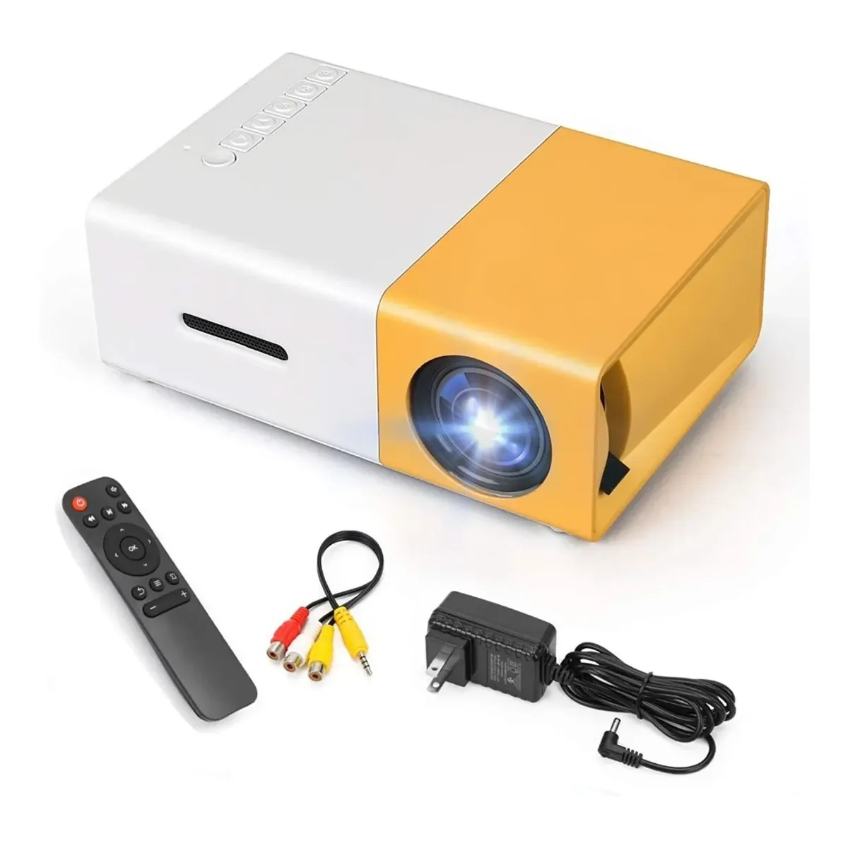 GENERICO - Proyector HD Portátil con Control Remoto + Imagen Nítida para Cine en Casa