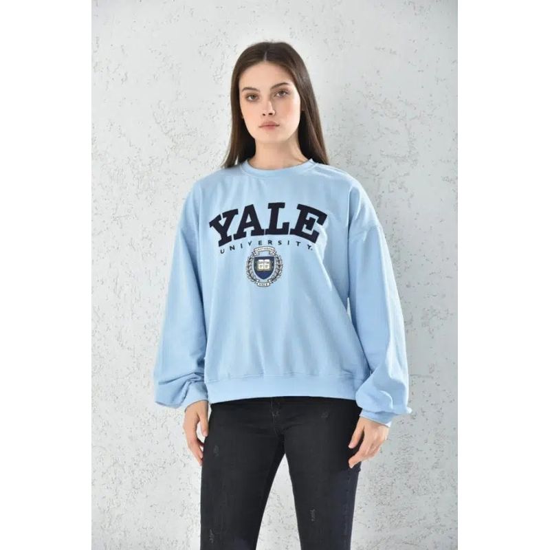MROTTO - Poleron Mujer Yale Azul