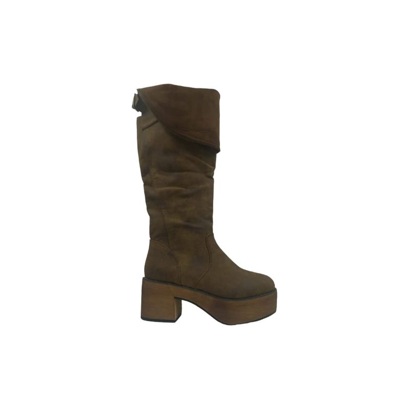 HERIEL - Bota Café Plataforma Mujer