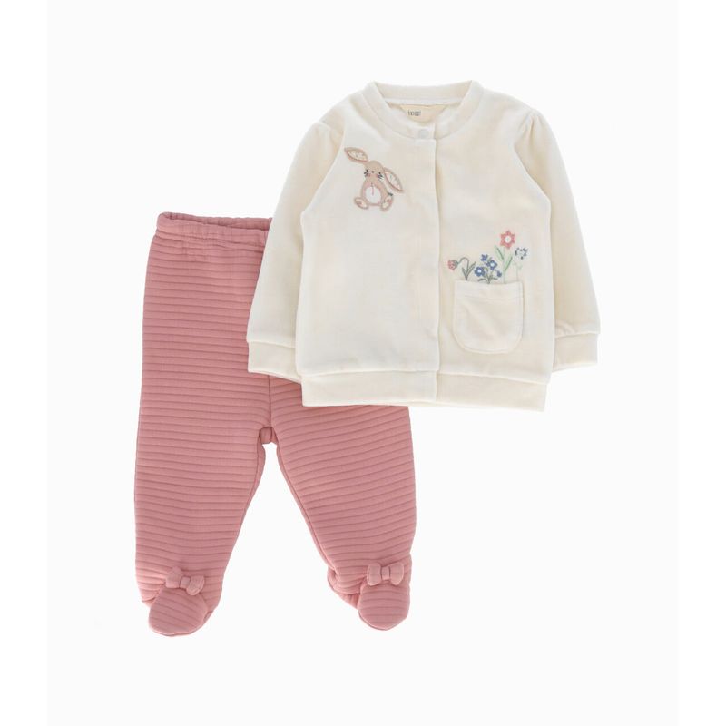 4KIDS - Conjunto recién nacida con conejo rosa 4 Kids