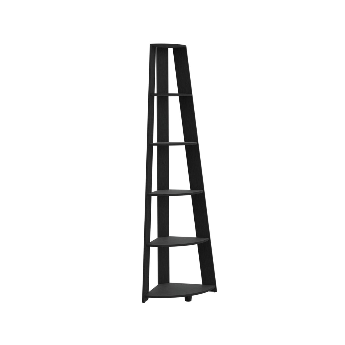 FMFURNITURE - Repisa Esquinera 180X68X432 Cm Negro