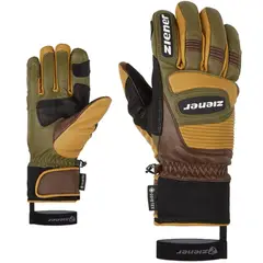 ZIENER - Guante Guard GTX + GORE GRIP PR Dark Brown - Café