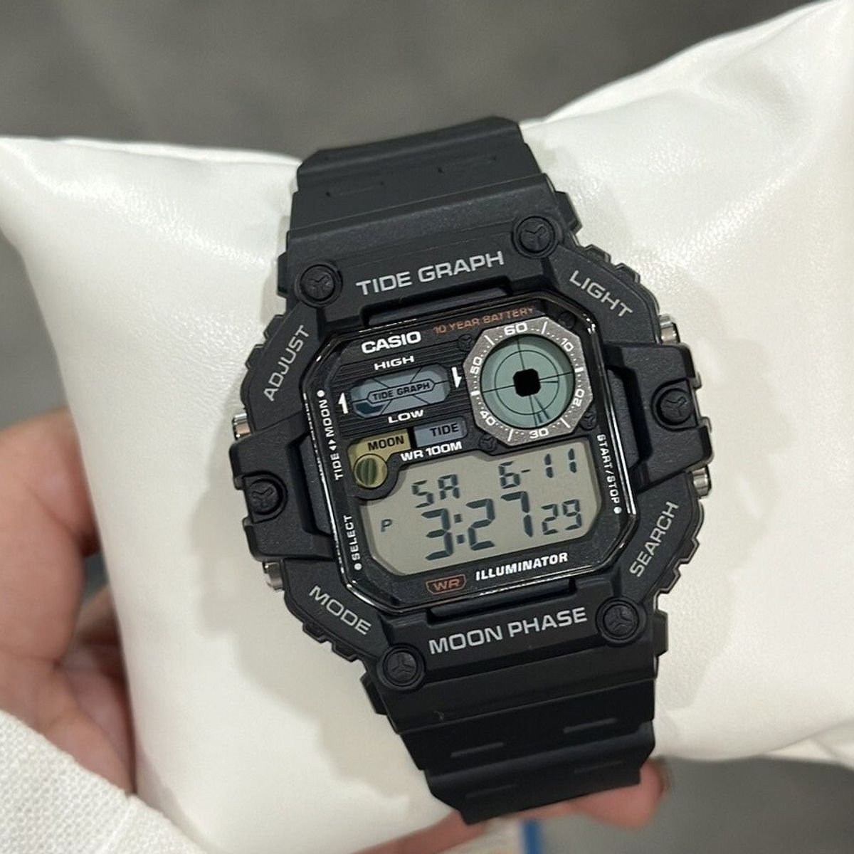 CASIO - RELOJ CASIO WS1700H-1AV HOMBRE GRAFICO MAREAS