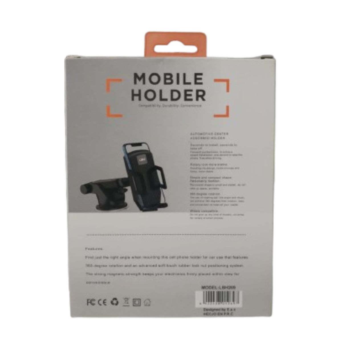 LBN - SOPORTE PORTA CELULAR PARA VEHICULOS LBN LBH269 NEGRO
