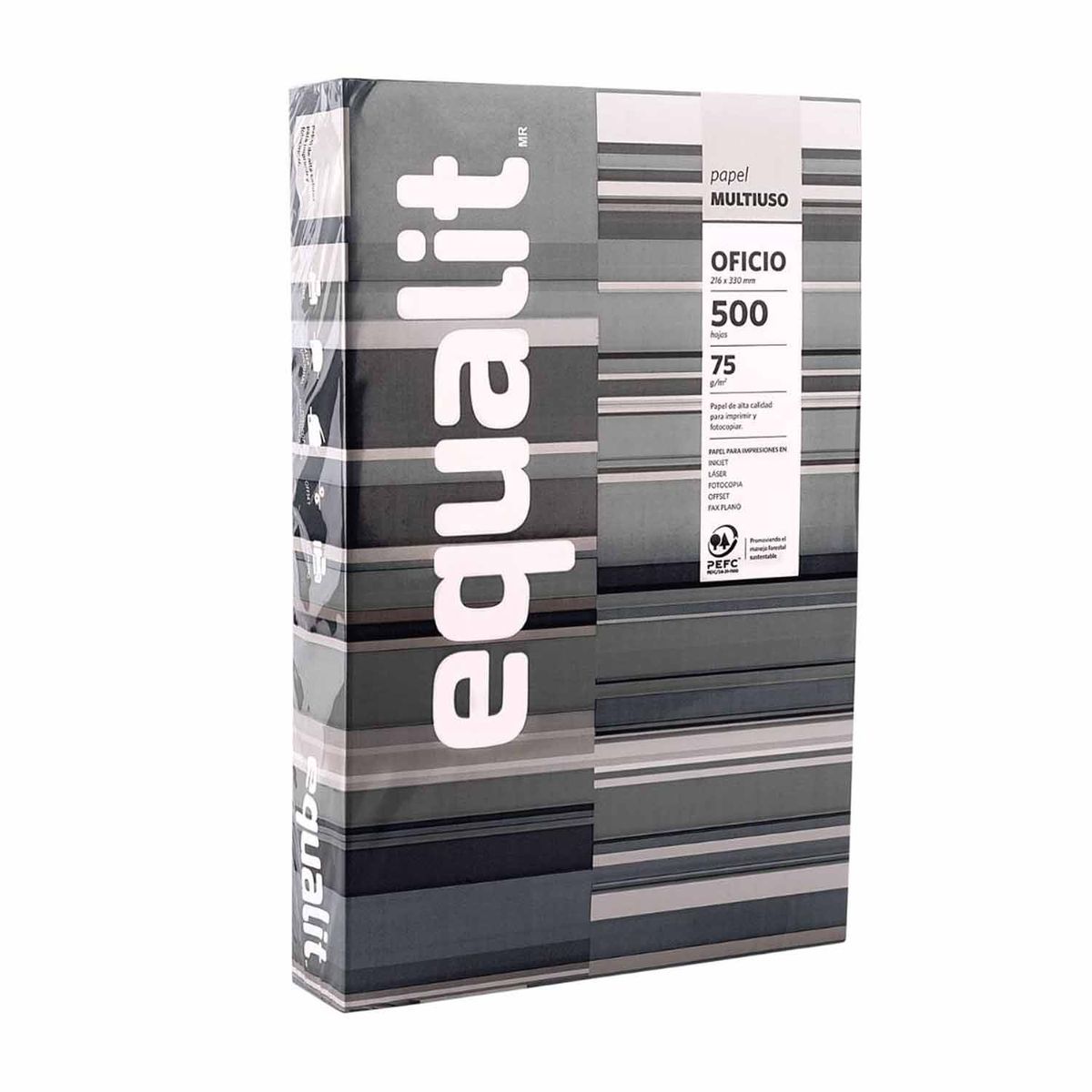EQUALIT - Resma Papel Multiproposito 75gr (500hj) (Oficio)