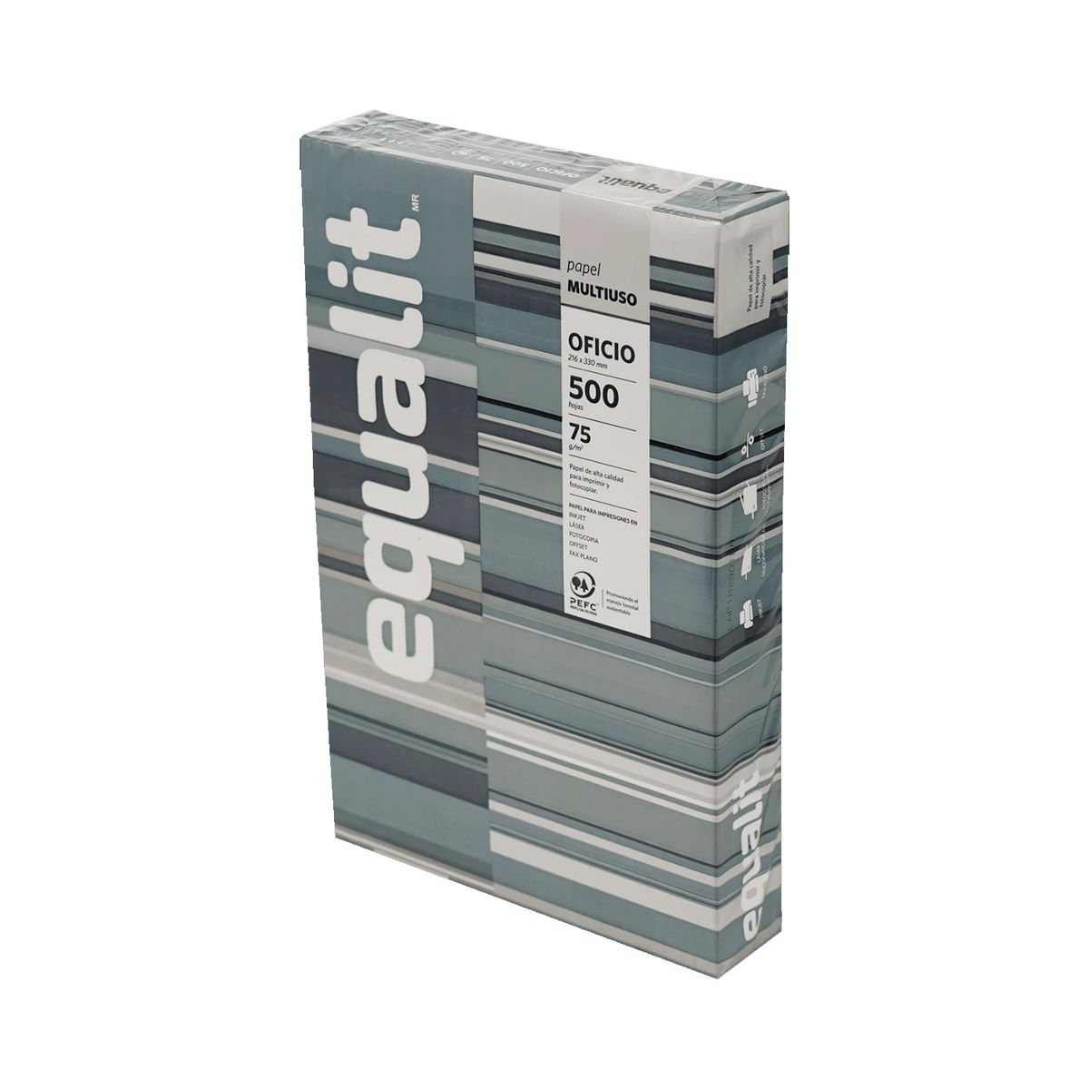 EQUALIT - Resma Papel Multiproposito 75gr (500hj) (Oficio)