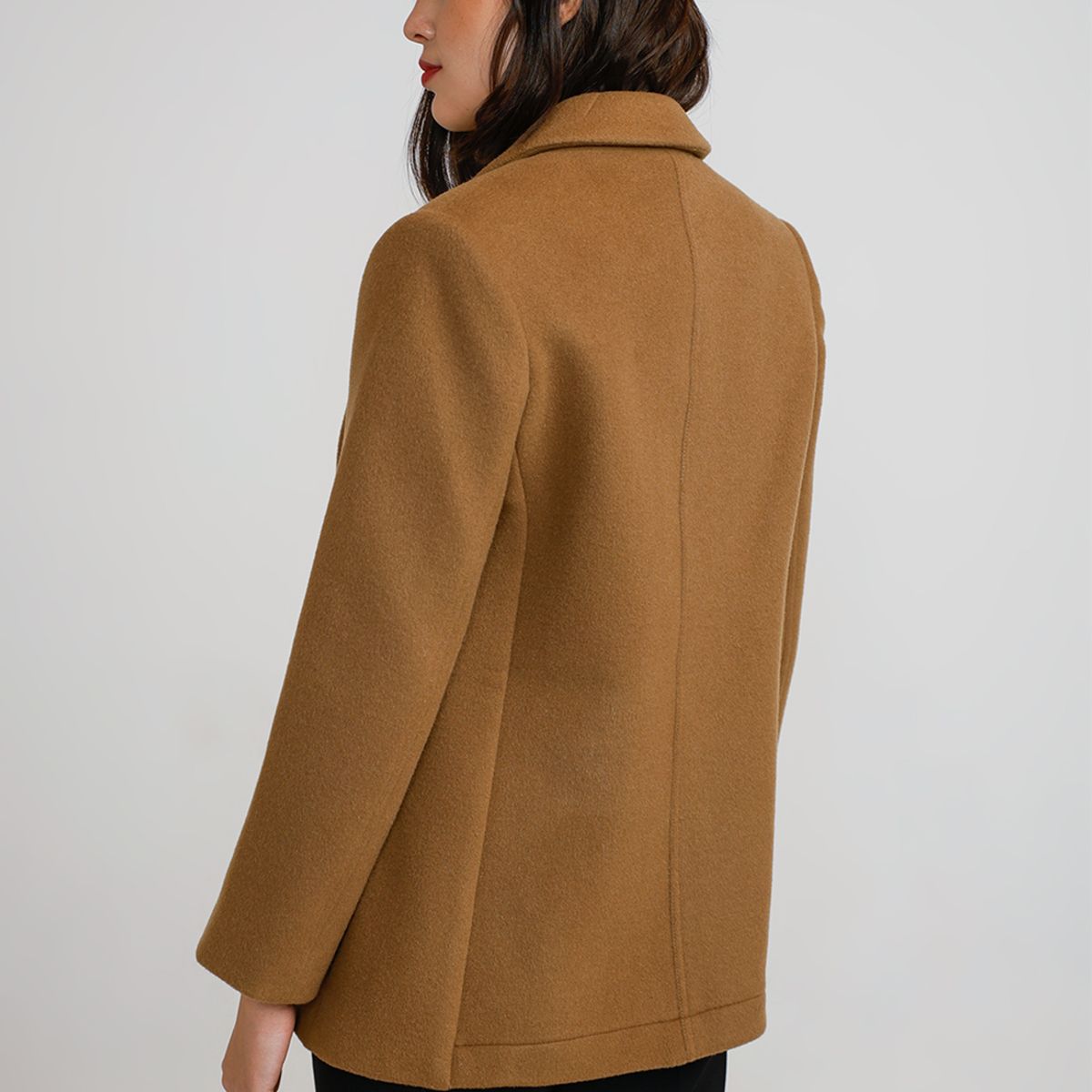 CANADIENNE - Blazer Mujer Lana Camel