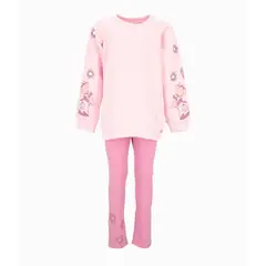 4KIDS - Conjunto niña con flores rosado 4 Kids