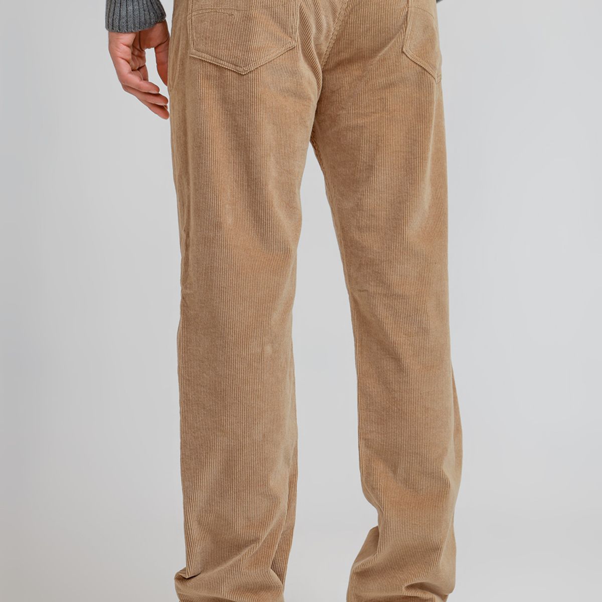 TRIAL - Pantalón cinco bolsillos de cotelé tabaco