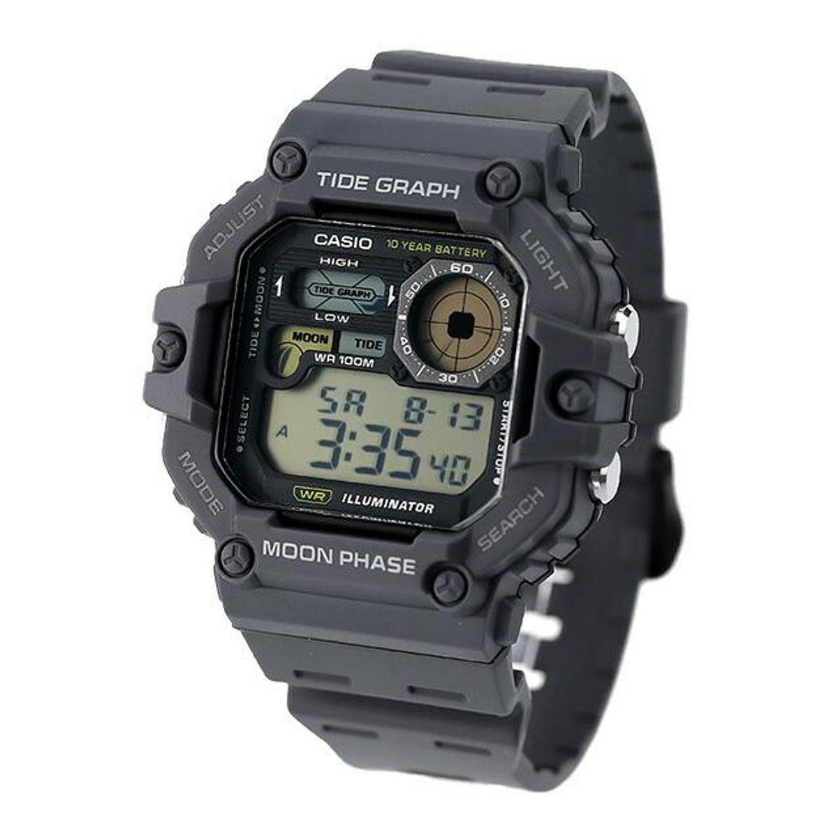 CASIO - reloj casio ws1700h-8av hombre GRAFICO MAREAS