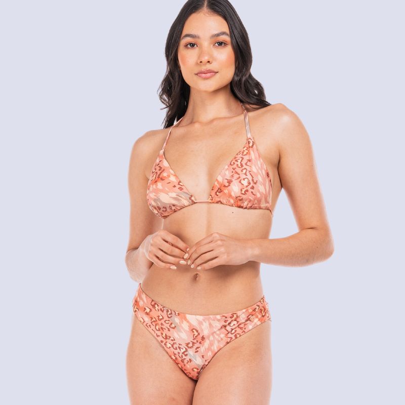 CHAMELA - Bikini Reversible Ecofriendly Naranja Verde Outlet 99052