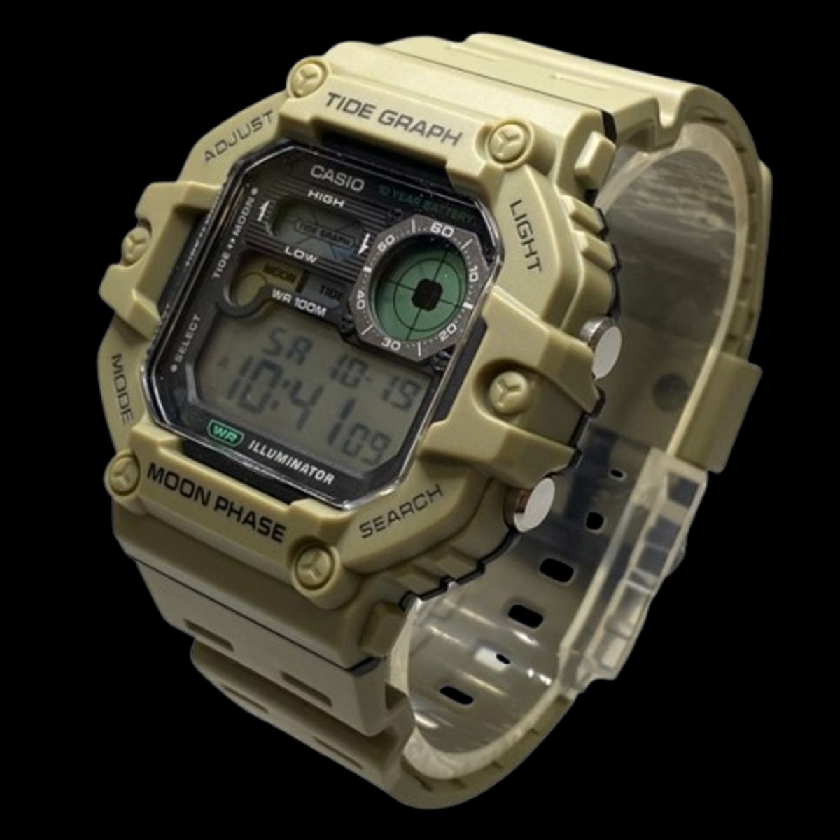 CASIO - reloj casio ws1700h-5av HOMBRE TIDE GRAPH MAREAS