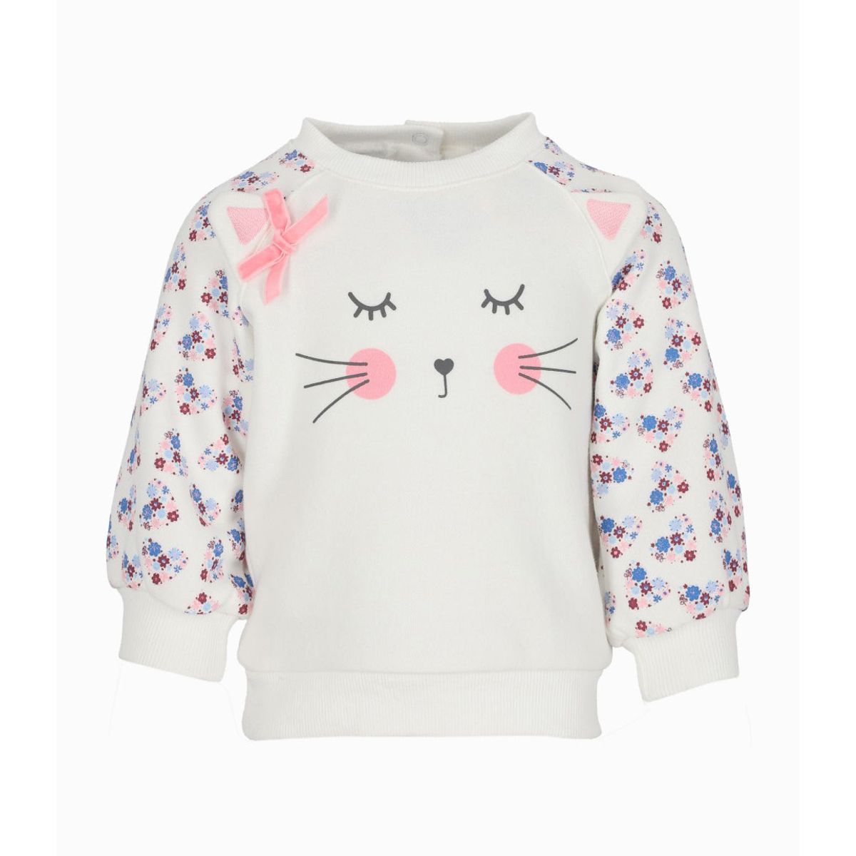 4KIDS - Polerón bebés con gato blanco 4 Kids