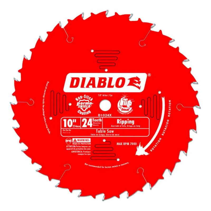 DIABLO - Disco Sierra Diablo 10'' 24 Dientes Corte Fino E.o.