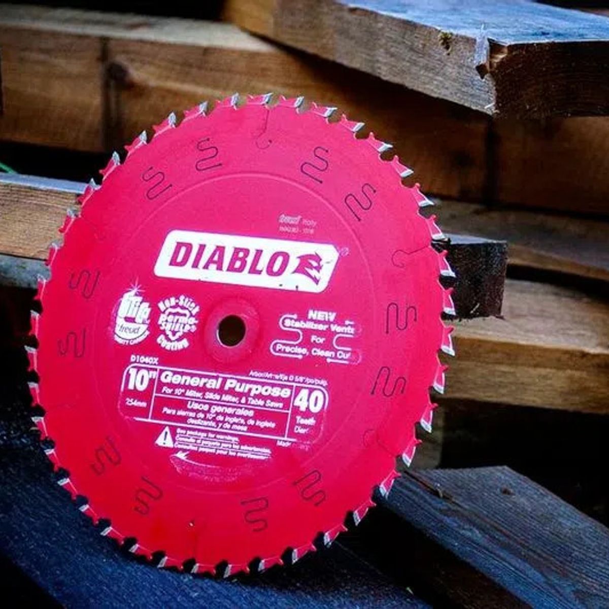 DIABLO - Disco Sierra Diablo 10 PuLG 40 Dientes Rojo- E.o