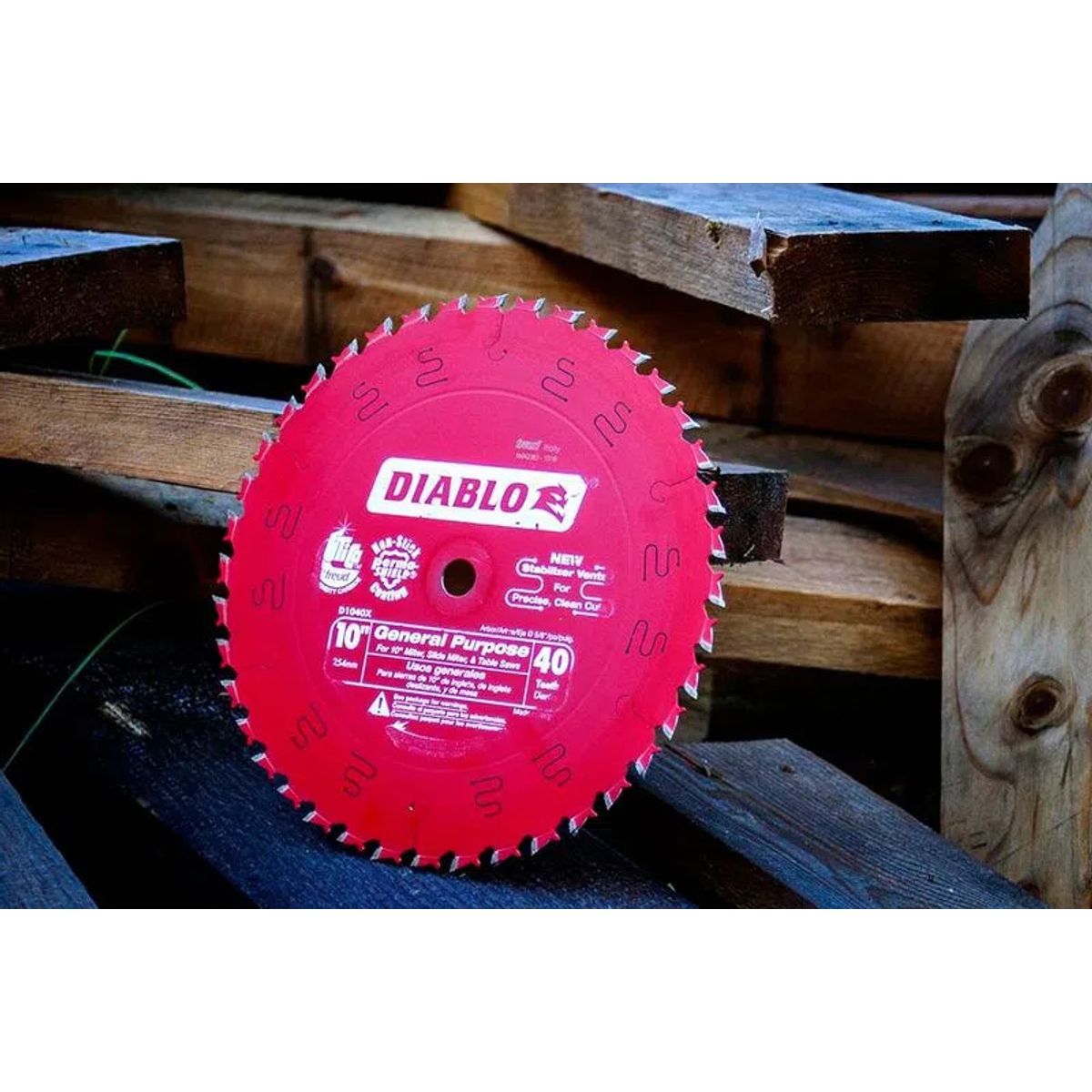 DIABLO - Disco Sierra Diablo 10 PuLG 40 Dientes Rojo- E.o