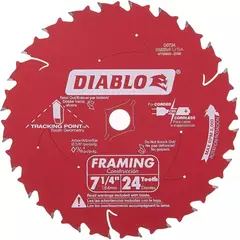DIABLO - Disco Sierra Circular 7 1/4 24 Dientes Fino E.o.