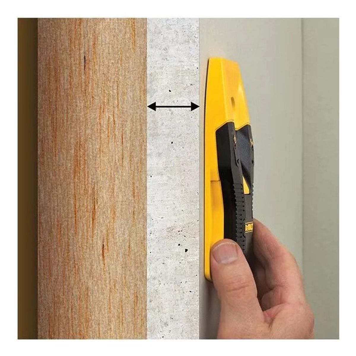 DEWALT - Detector Laser 3/4 Rango Detección 19mm Dewalt Dw0100.- E.o