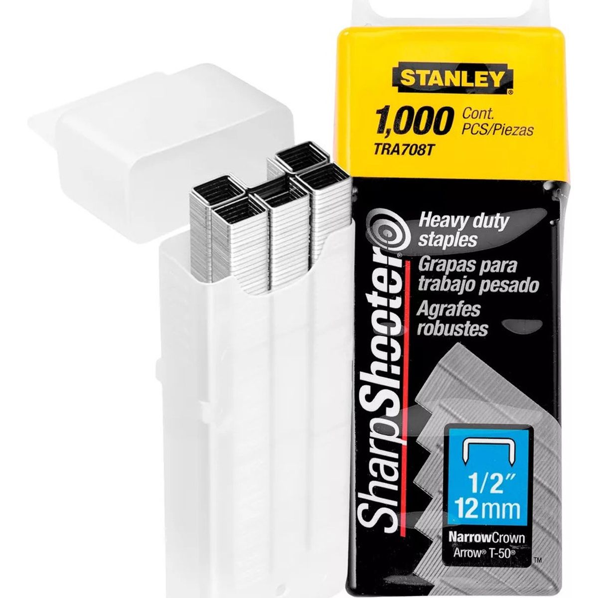 STANLEY - Grapas Para Trabajo Pesado 1/2stanley 1.000pzs Tra708t.- E.o