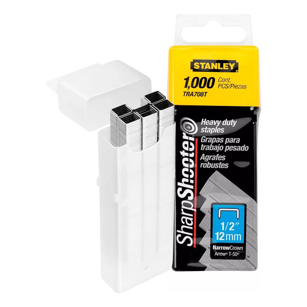 STANLEY - Grapas Para Trabajo Pesado 1/2stanley 1.000pzs Tra708t.- E.o