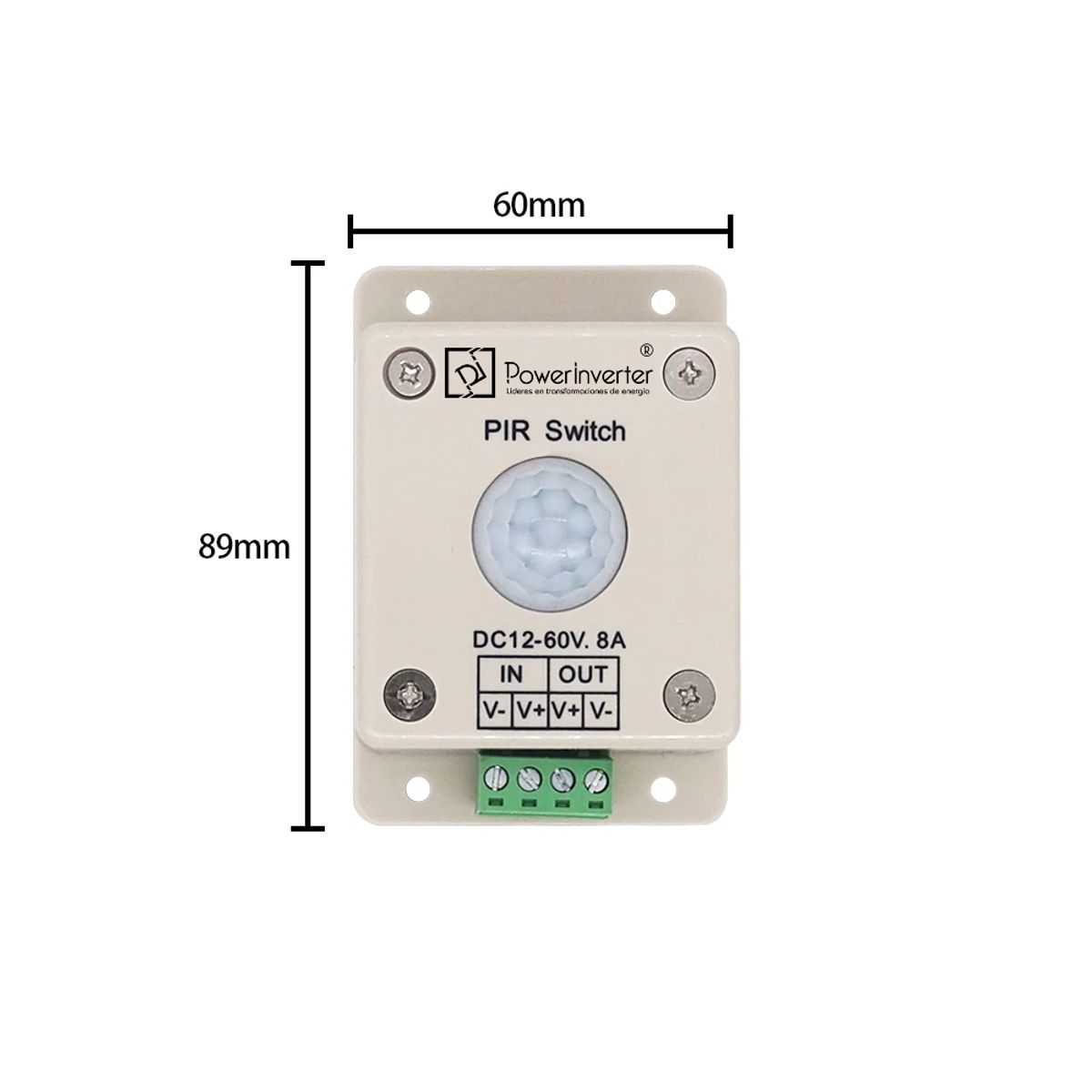 GENERICO - SENSOR DE MOVIMIENTO LED 12V24VDC 8A - ALTA CALIDAD