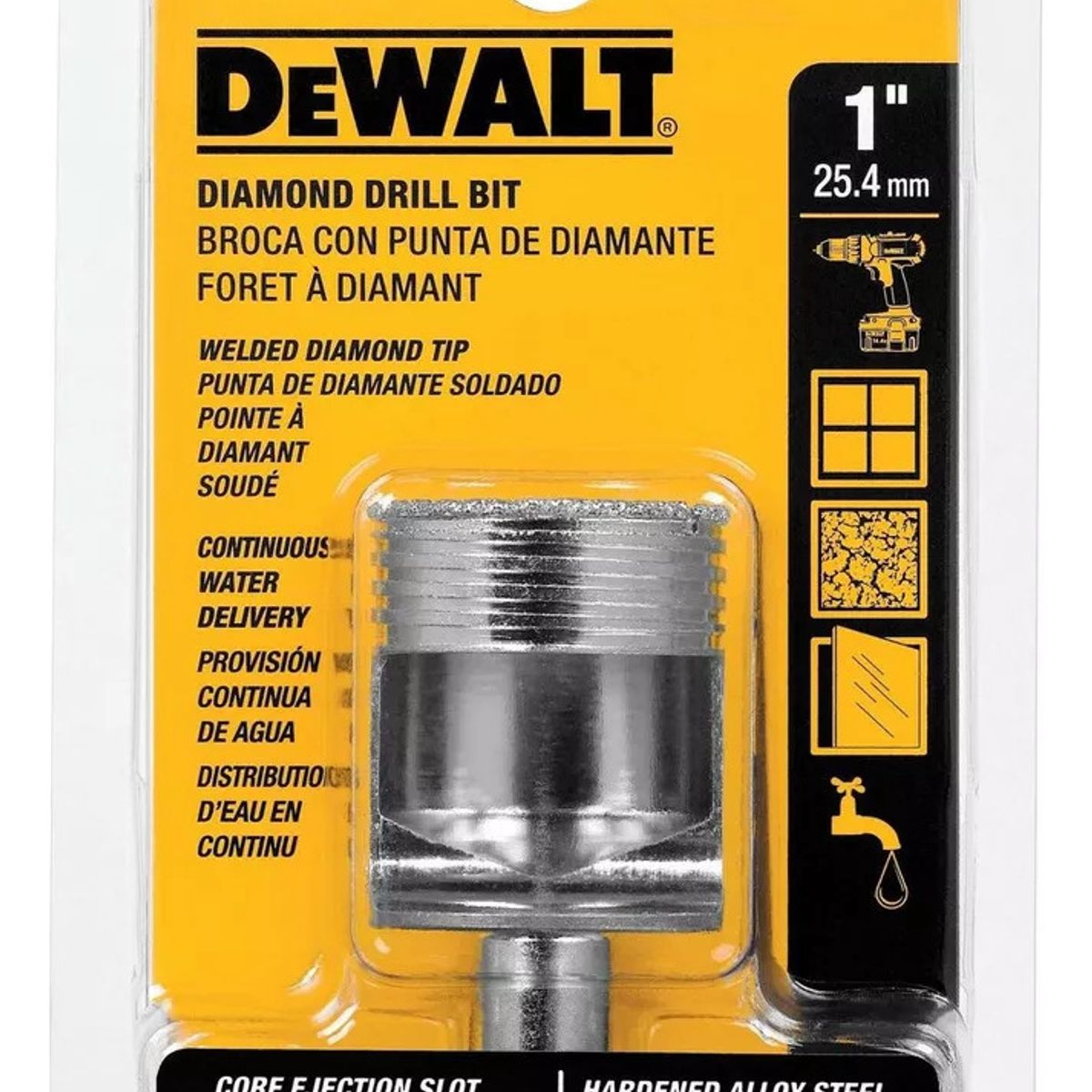 DEWALT - Broca Diamantada Para Porcelanato 1 Dewalt Dw5584.- E.o