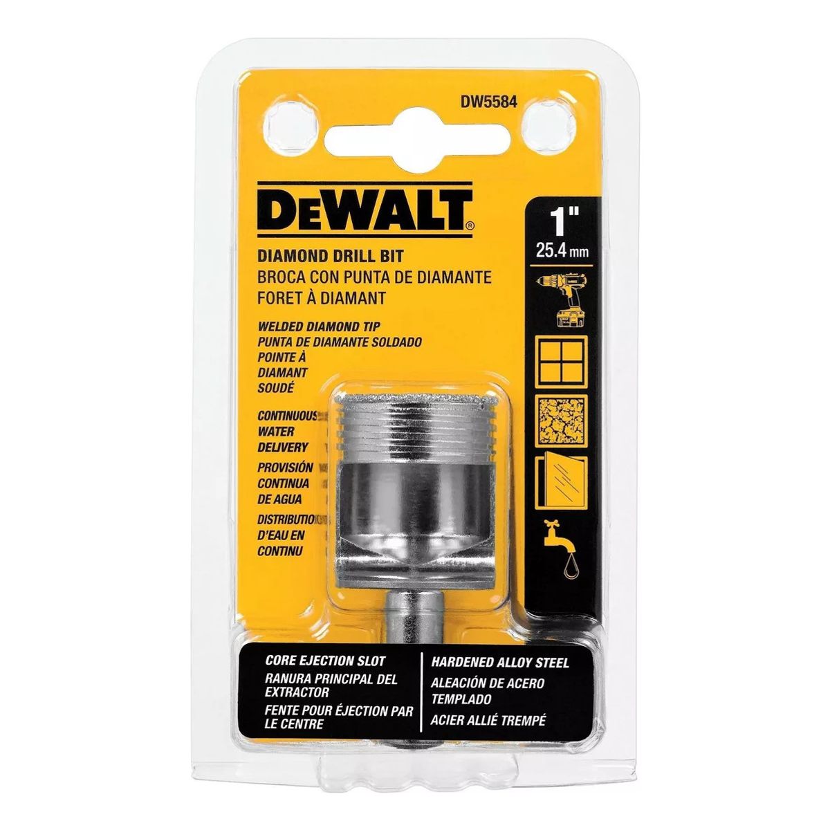 DEWALT - Broca Diamantada Para Porcelanato 1 Dewalt Dw5584.- E.o