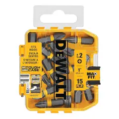 DEWALT - Set 15 Puntas Phillips 1 N°2 Dwa1ph2mf15 Maxfit.- E.o
